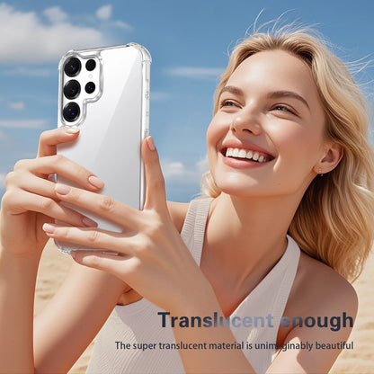 Transparente Anti-Yellowing Phone Cases Samsung S25 Ultta S24 S23 Plus S22 S21 S20 Fe A15 A16 A06