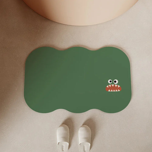 Cute Cartoon Bathroom Mat – Absorbent Non-Slip Diatomite Floor Mat
