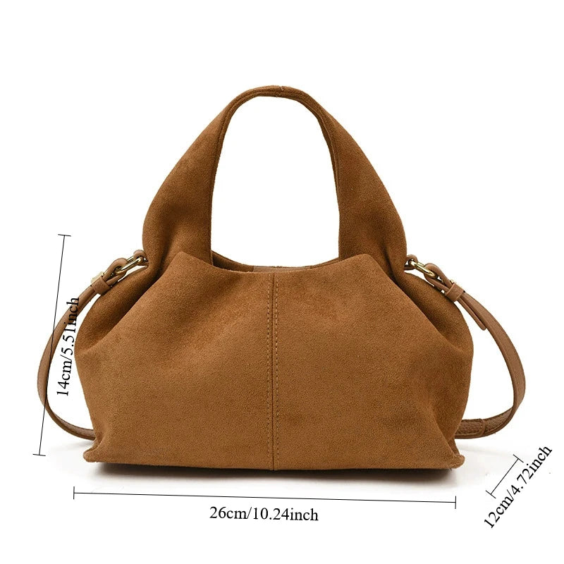 French Cloud Dumpling Bags Brand Design Frosted New Fashion Handbag