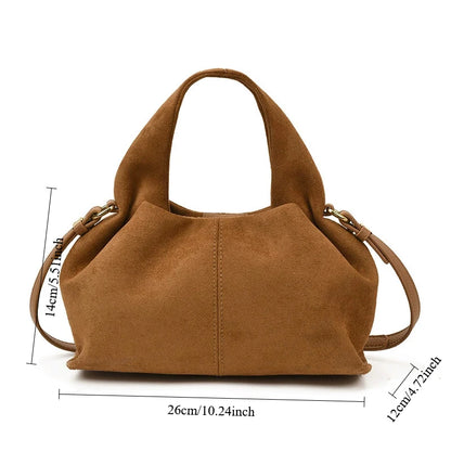 French Cloud Dumpling Bags Brand Design Frosted New Fashion Handbag