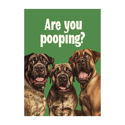 Funny Cow Poster – Are You Pooping? Farm Animal Bathroom Art