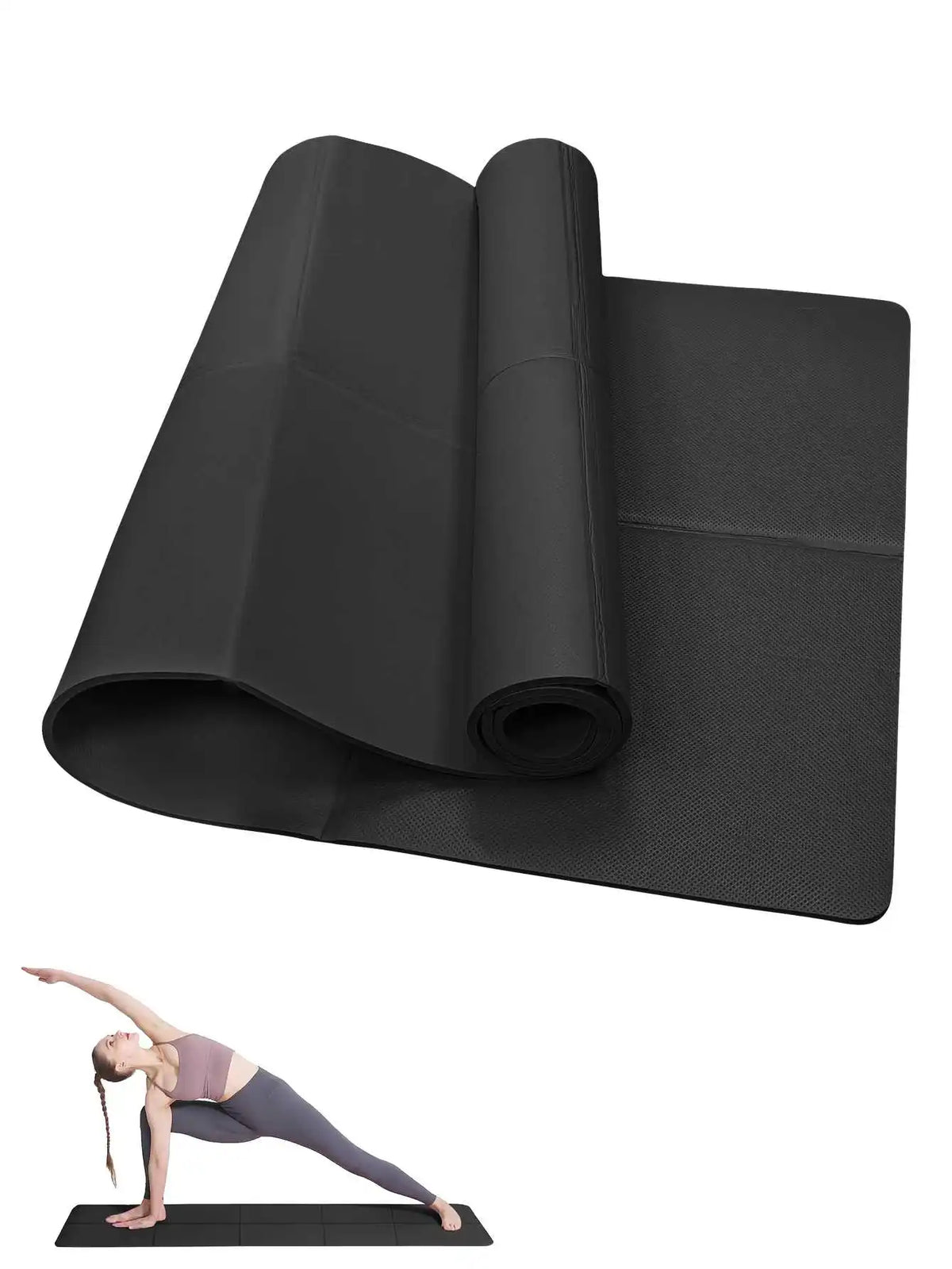 Non Slip Yoga Mat For Pilates Home Gym Workout