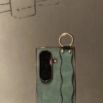 Samsung Galaxy Z Fold Case – Wavy Cover with Wrist Strap Holder