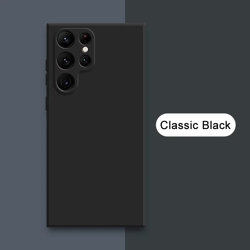 Square Liquid Silicone Case for Samsung Galaxy S24 S23 S22 Ultra Plus A Series