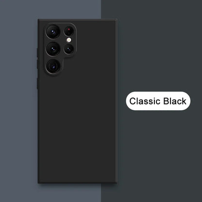 Square Liquid Silicone Case for Samsung Galaxy S24 S23 S22 Ultra Plus A Series