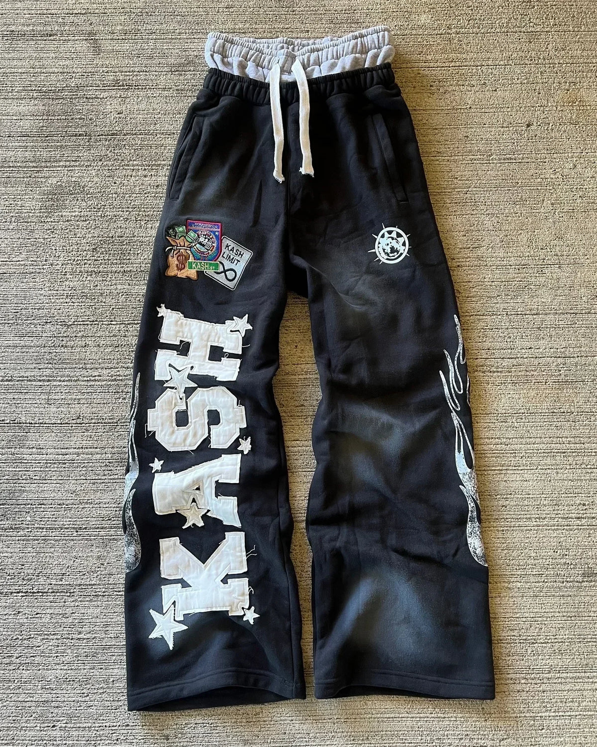 Y2K Gothic Harajuku Sweatpants – Loose Casual Pants with Letter Patch