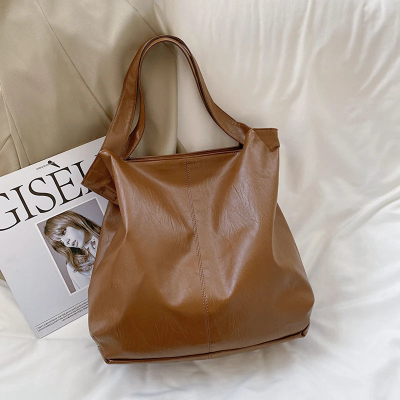Large Leather Tote Bag for Women
