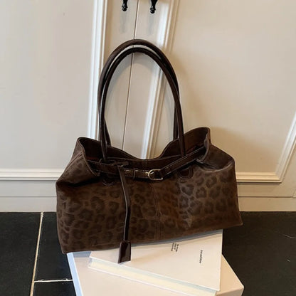 Leopard PU Leather Shoulder Bags