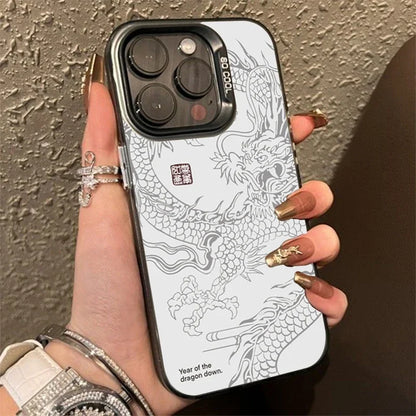 Chinese Dragon iPhone Case – Hard Matte Cover for iPhone 17 16 15 14 13 12 11 Series