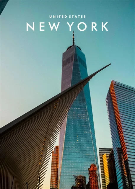 New York City Night View Canvas Wall Art – NYC Skyline Poster
