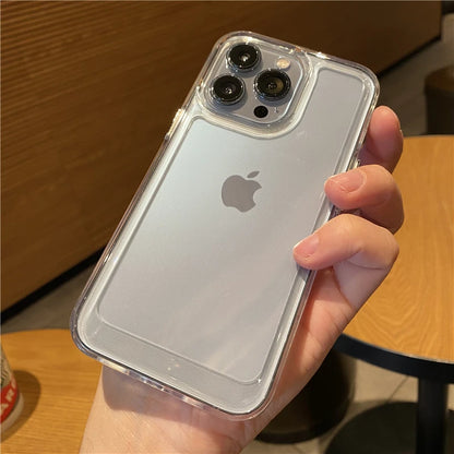 Transparent Shockproof Hard Acrylic iPhone Case – iPhone 11 to 17 Series