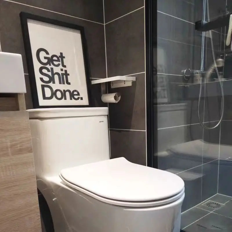 Get Shit Done Motivational Wall Art Print – Black & White Nordic Poster
