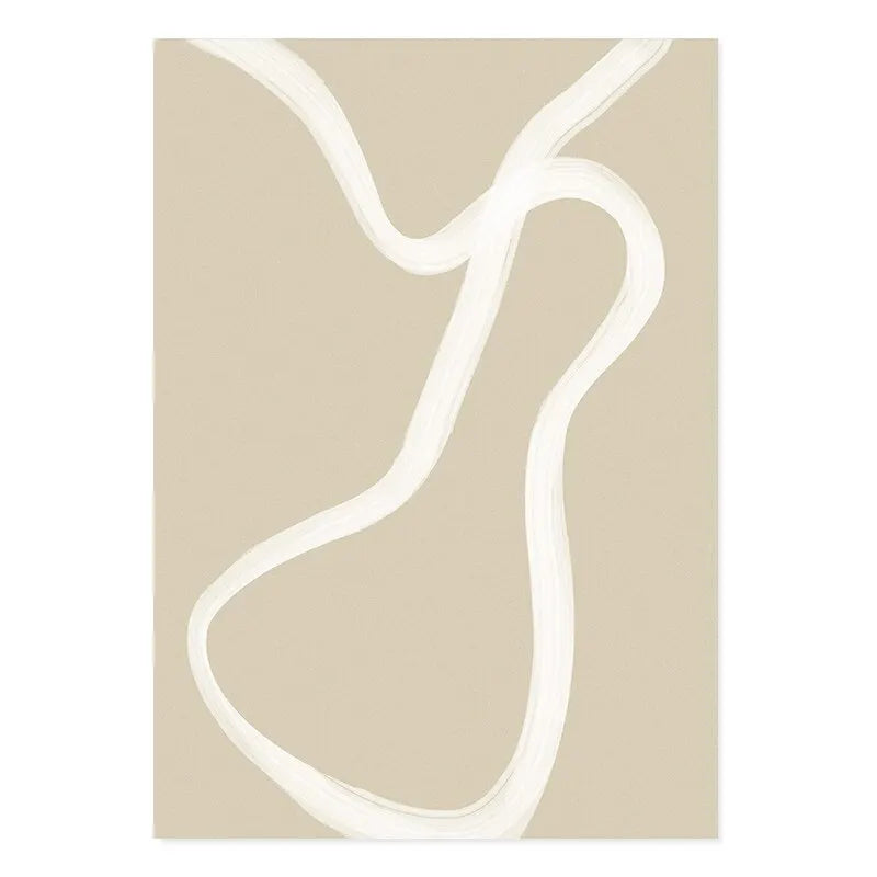 Matisse Boho Abstract Wall Art Poster – Minimalist Line Figure Print