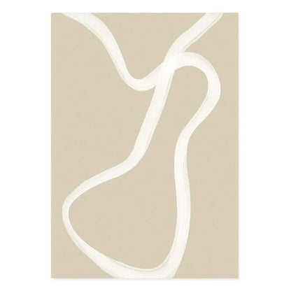 Matisse Boho Abstract Wall Art Poster – Minimalist Line Figure Print