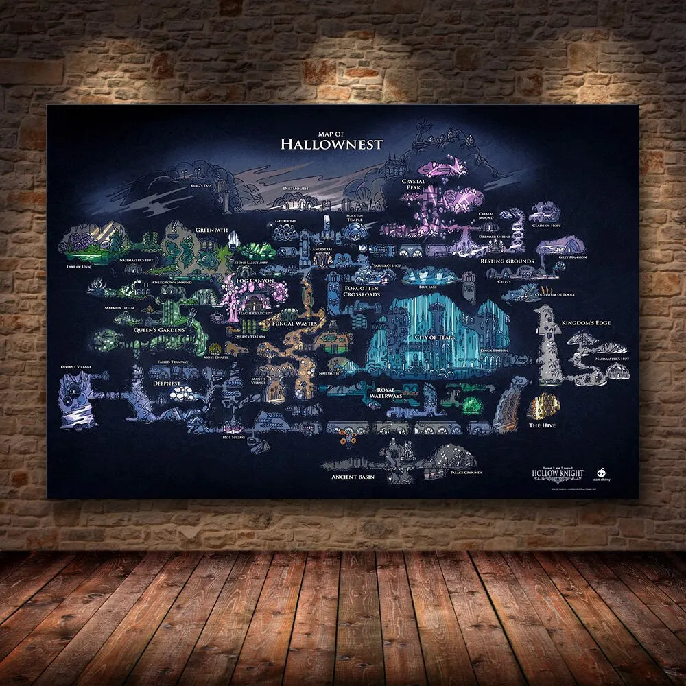 Hollow Knight Hornet Canvas Poster – Video Game Wall Art Print