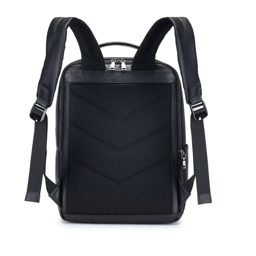 Genuine Leather Men's Laptop Backpack – Luxury Computer Bag