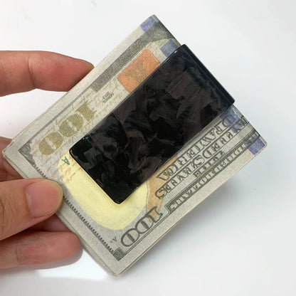 Carbon Fiber Money Clip – Slim 28mm Card Holder for Men