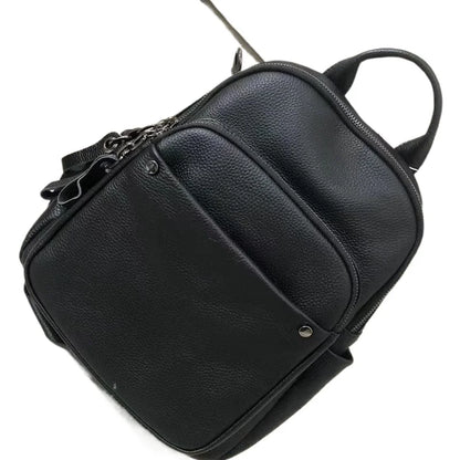 Genuine Cowhide Leather Backpack for Women | Retro Style