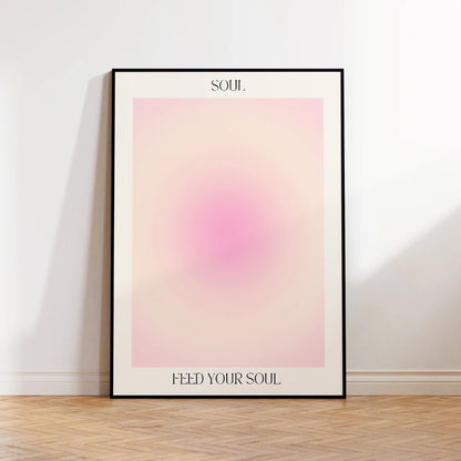 Mind Body Soul Aura Gradient Wall Art Poster – Spiritual 3-Piece Set