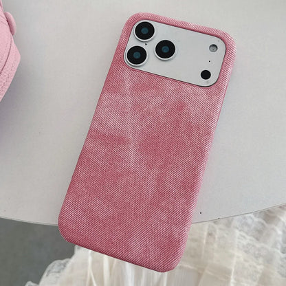 Denim iPhone Case – Slim Fabric Cover for iPhone 11–17 Series