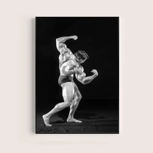 Arnold Schwarzenegger Motivational Gym Poster – Bodybuilding Wall Art