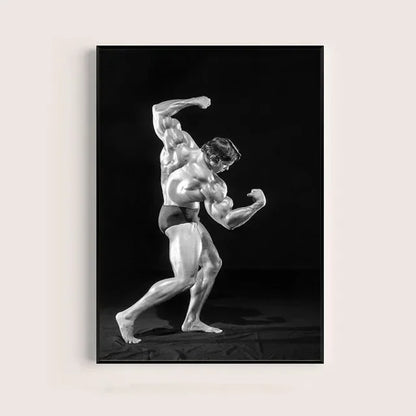 Arnold Schwarzenegger Motivational Gym Poster – Bodybuilding Wall Art