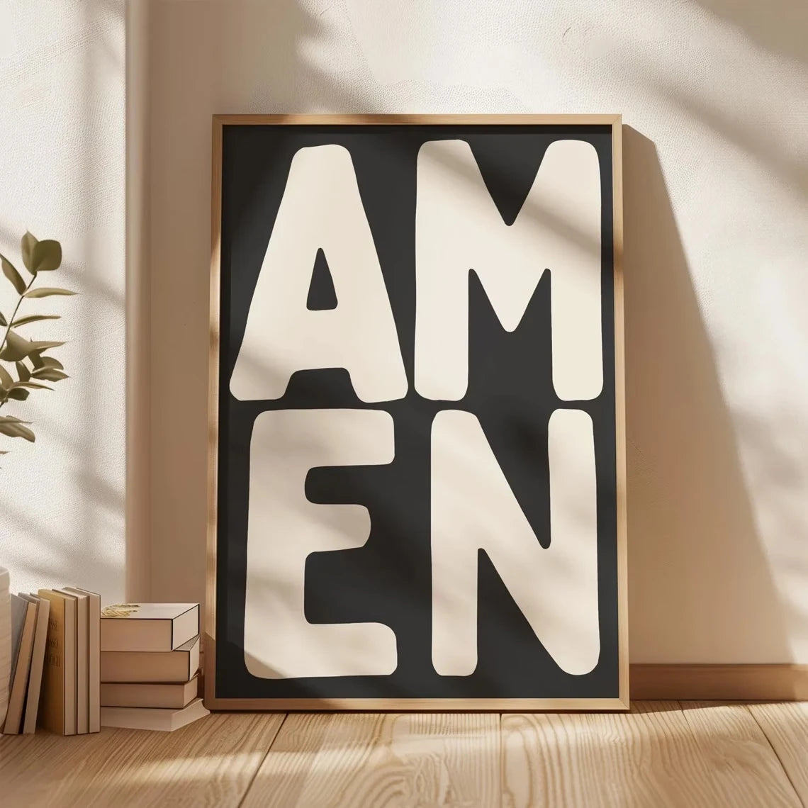 Amen Wall Art Print – Christian Scripture Poster