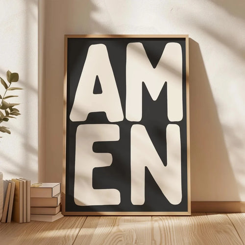 Amen Wall Art Print – Christian Scripture Poster