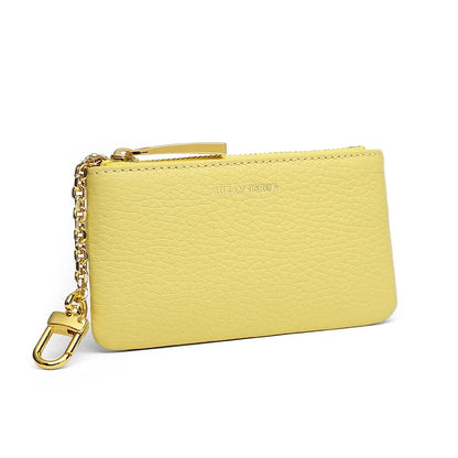 Leather Key Case Wallet with Chain & RFID Blocking