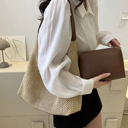 Casual Beach Summer Popular Woven Mother-in-law Bag