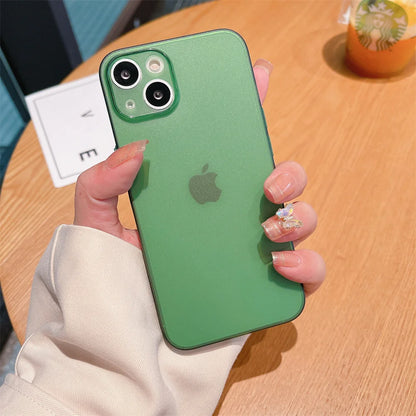 Ultra-Thin Matte TPU Case for iPhone 11–16 Series