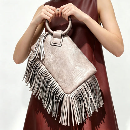 Vintage Y2K Fringed Clutch Handbag