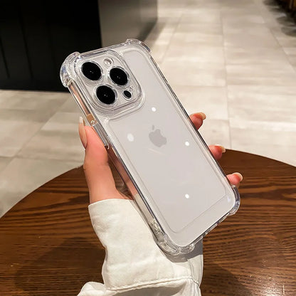 Clear Silicone iPhone Case with Reinforced Corners & Camera Protection