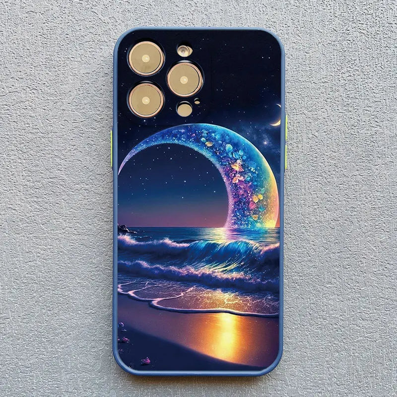 Starry Night Beach Art iPhone Case – iPhone 11 to 17 Series