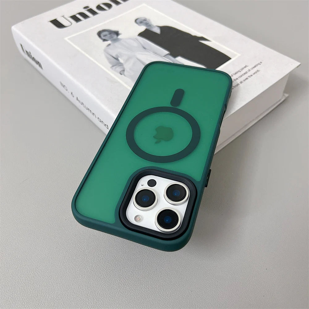 MagSafe iPhone Case – Magnetic Wireless Charging Shockproof Matte Cover