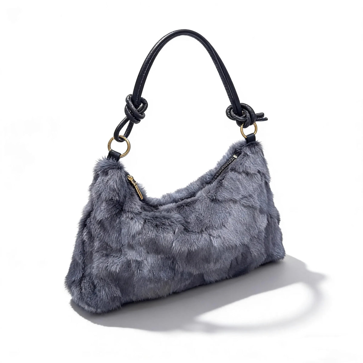 Mink Fur Shoulder Bag – Luxury Women's Crossbody Handbag