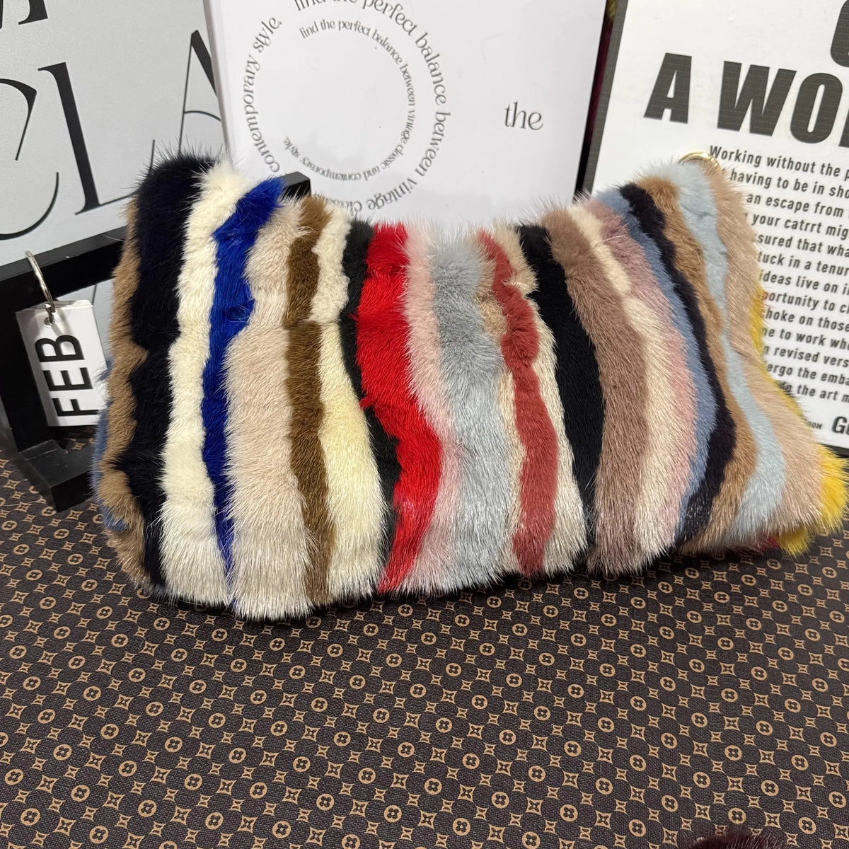 Mink Fur Shoulder Bag – Luxury Women's Crossbody Handbag