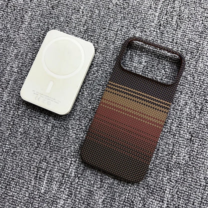 MagSafe Frameless iPhone Case – Woven Pattern Design, iPhone 12–17