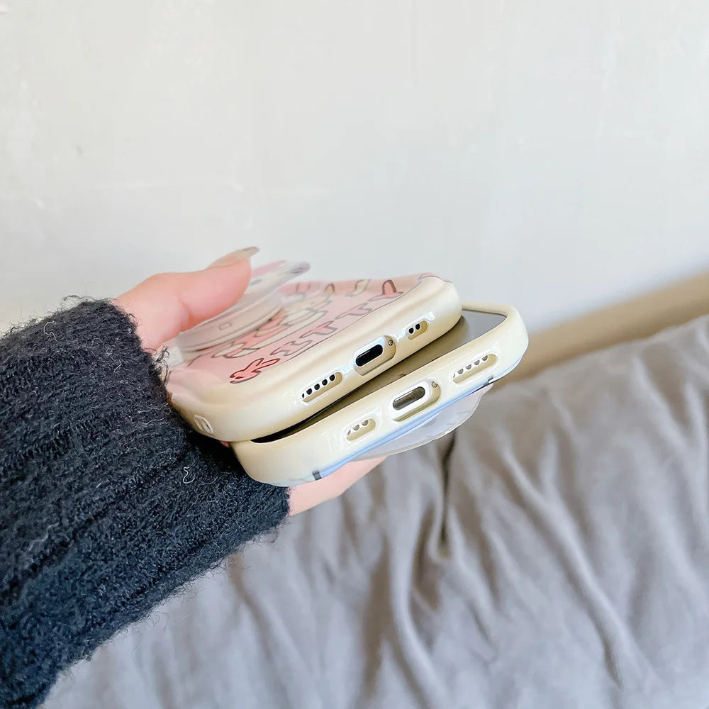Pink Kitty Grip Tok Phone Holder for Samsung Galaxy