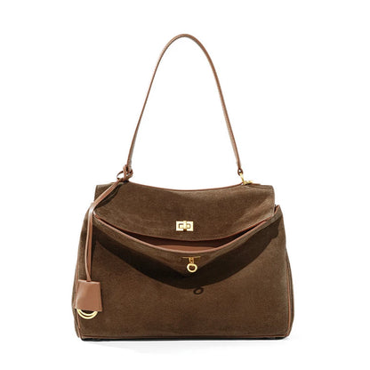 New Women Suede Leather Bag Shoulder Handbag