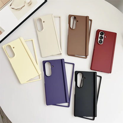 Samsung Galaxy Z Fold Case – Soft-Touch Solid Color Full Cover