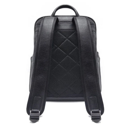 Genuine Cowhide Leather Men's Backpack – Large Laptop School Bag