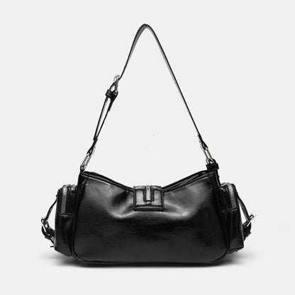 Women's Y2k Punk Vintage Shoulder Purse PU Leather Gothic Rivet Handbag