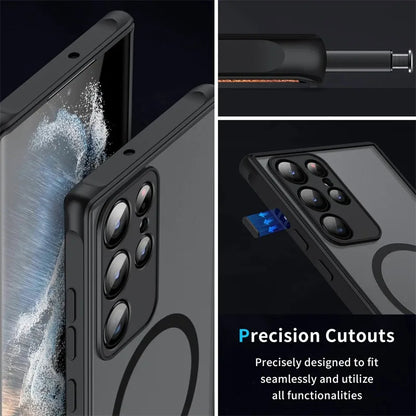 Samsung Galaxy Magnetic Matte Case – Wireless Charging Compatible