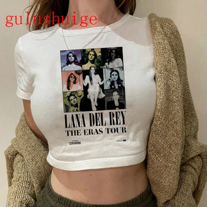 Lana Del Rey Ultraviolence Graphic Crop Top – Women's Vintage Short Sleeve Tee