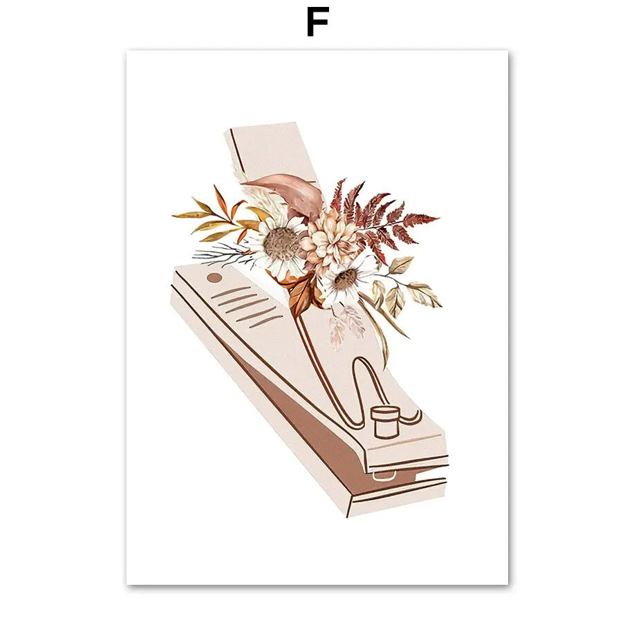 Beauty Salon Wall Art Print – Nordic Boho Nail Salon Poster