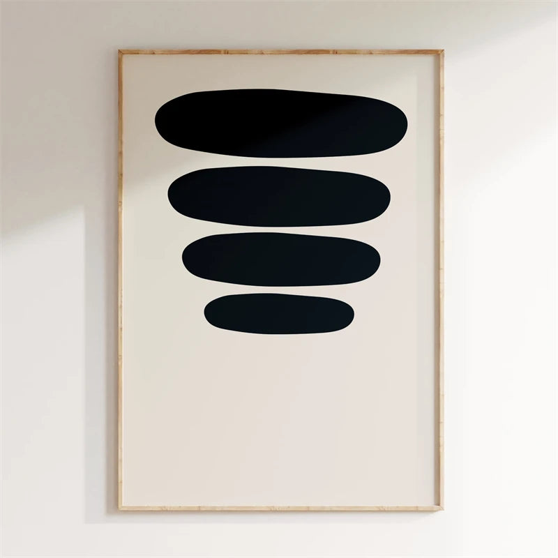 Minimalist Abstract Geometric Canvas Wall Art Poster