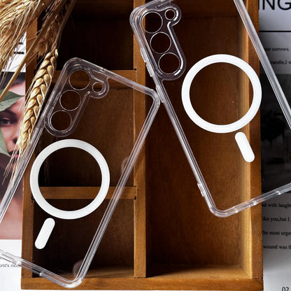 MagSafe Clear Samsung Case – Magnetic Silicone Cover for Galaxy S23 & S24
