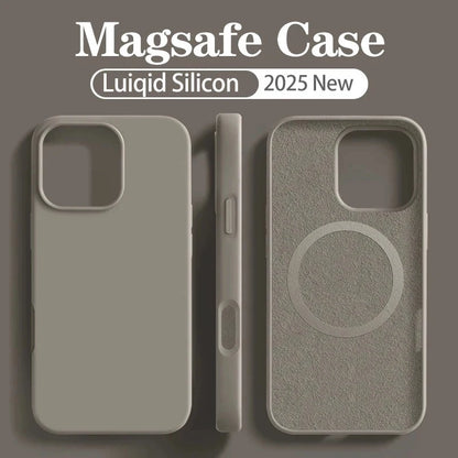 Liquid Silicone MagSafe Case for iPhone 17 16 15 14 13 12 Series