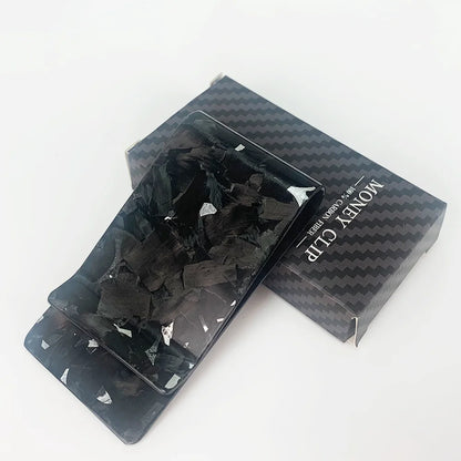 Forged Carbon Fiber Money Clip with Card Holder – 38mm Slim